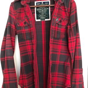 Superdry thick flannel shirt/jacket S/M